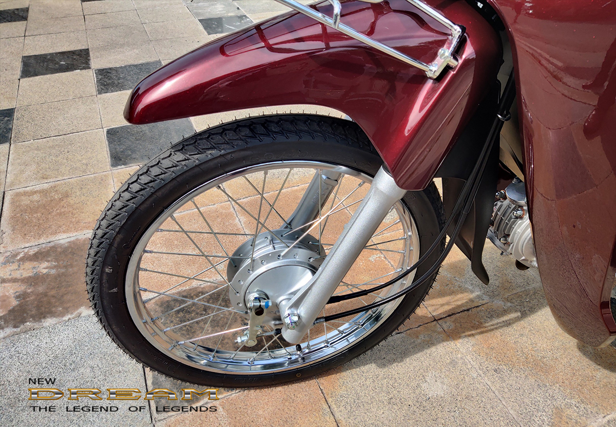 Bánh trước Honda Dream 125 NCX 2024 màu đỏ Bánh trước Honda Dream 125 NCX 2024 màu đỏ